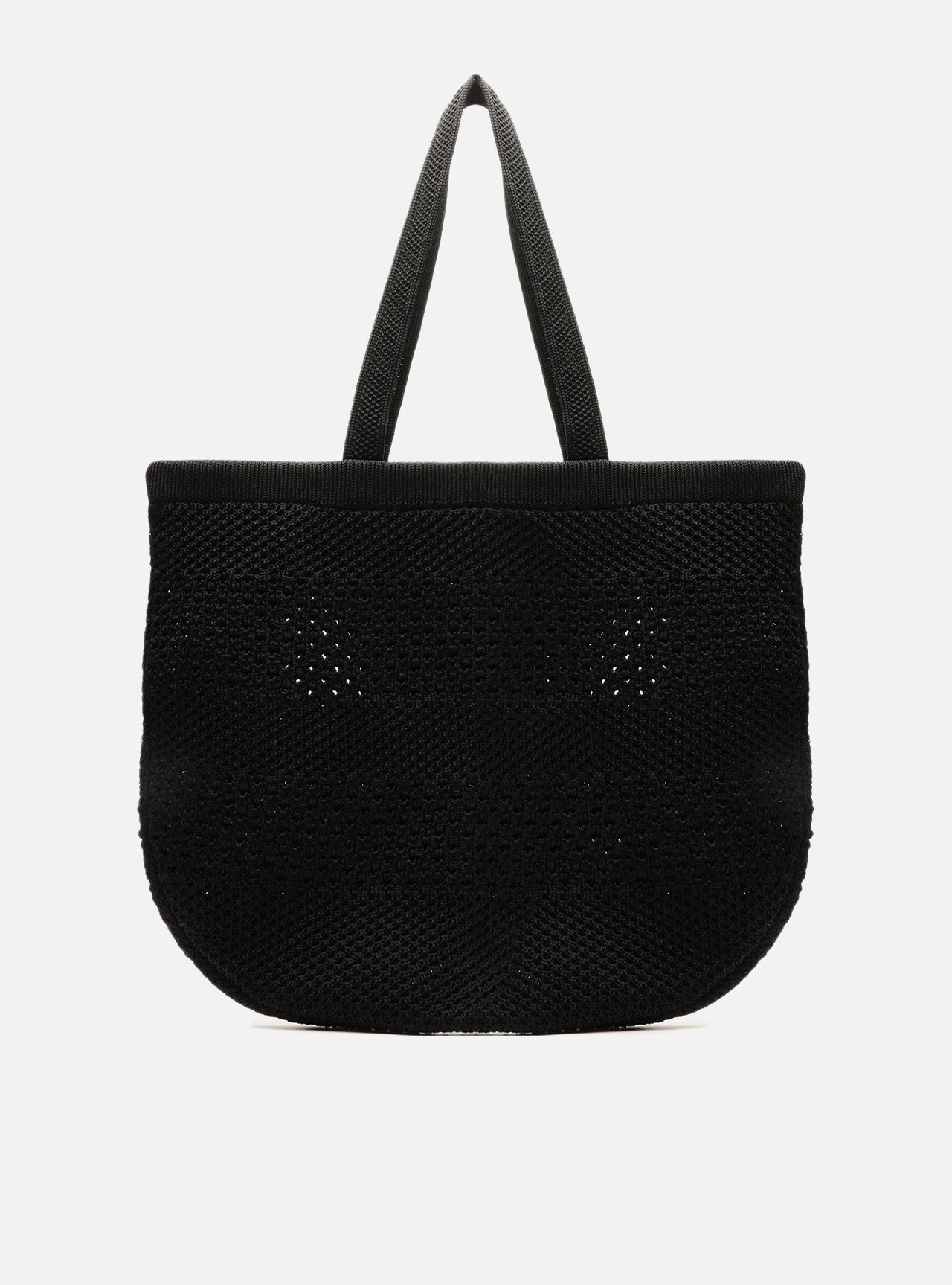 Bolsa Shopping Preta Crochê Grande Camille — foto 3