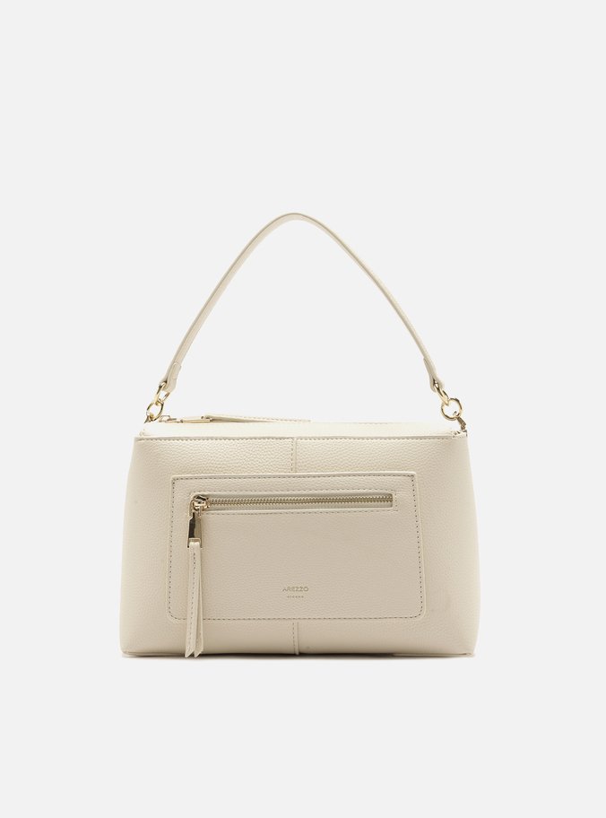 Bolsa Tote Branca Média Bolso Frontal