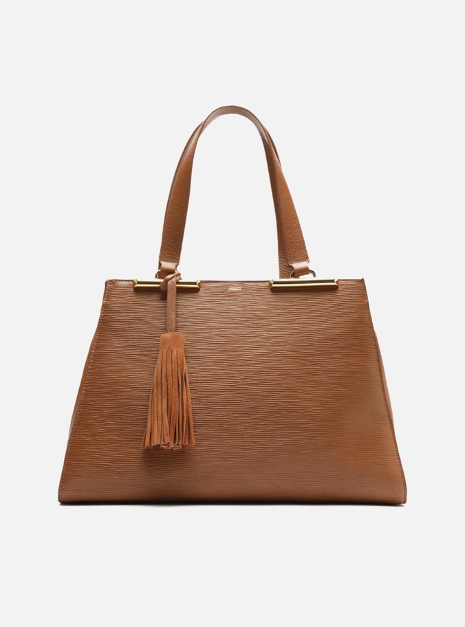 Bolsa Shopping Marrom Caramel Couro Grande Barbicacho