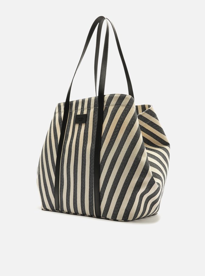 Bolsa Shopping Grande Preto Listras