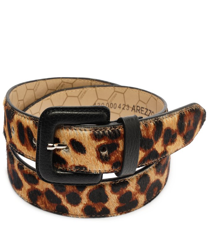 Cinto Animal Print Couro Lulu M?dio
