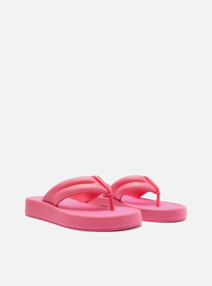 Sandália Rosa Tiras Largas Brizza