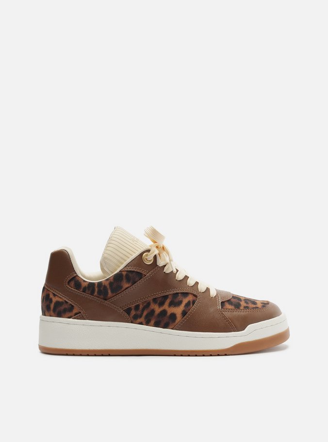 Tênis Marrom Animal Print Amarração