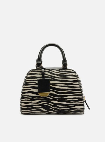 Bolsa Bowling Animal Print Zebra Média