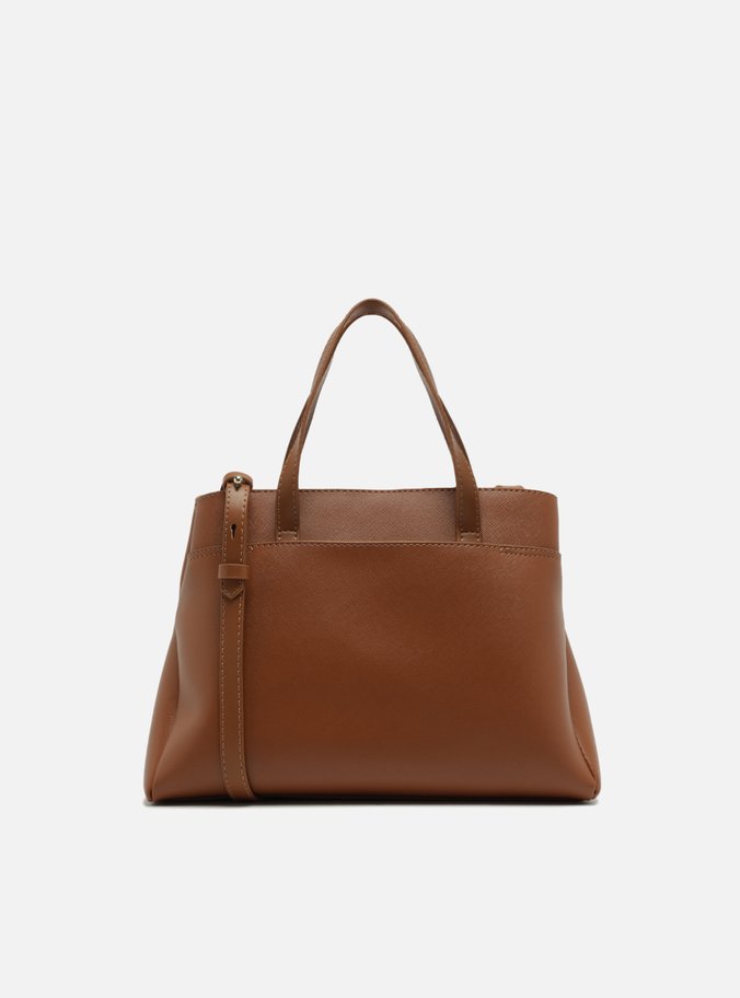 Bolsa Tote Marrom Média Alça Fivela