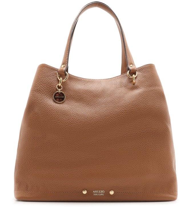 Bolsa Hobo Couro Beatriz Grande Pale Nut