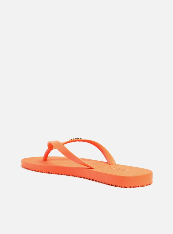 Chinelo de Dedo Laranja Brizza Injetado