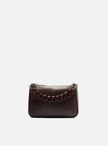 Bolsa Tiracolo Marrom Iara Pequena Translúcida