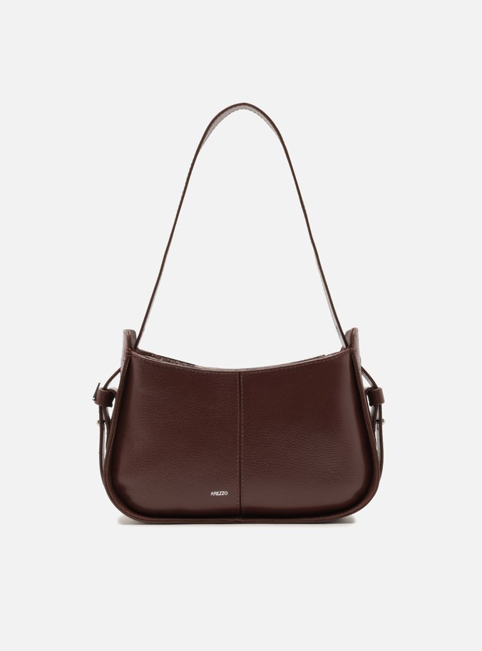 Bolsa Hobo Vermelha Couro Média