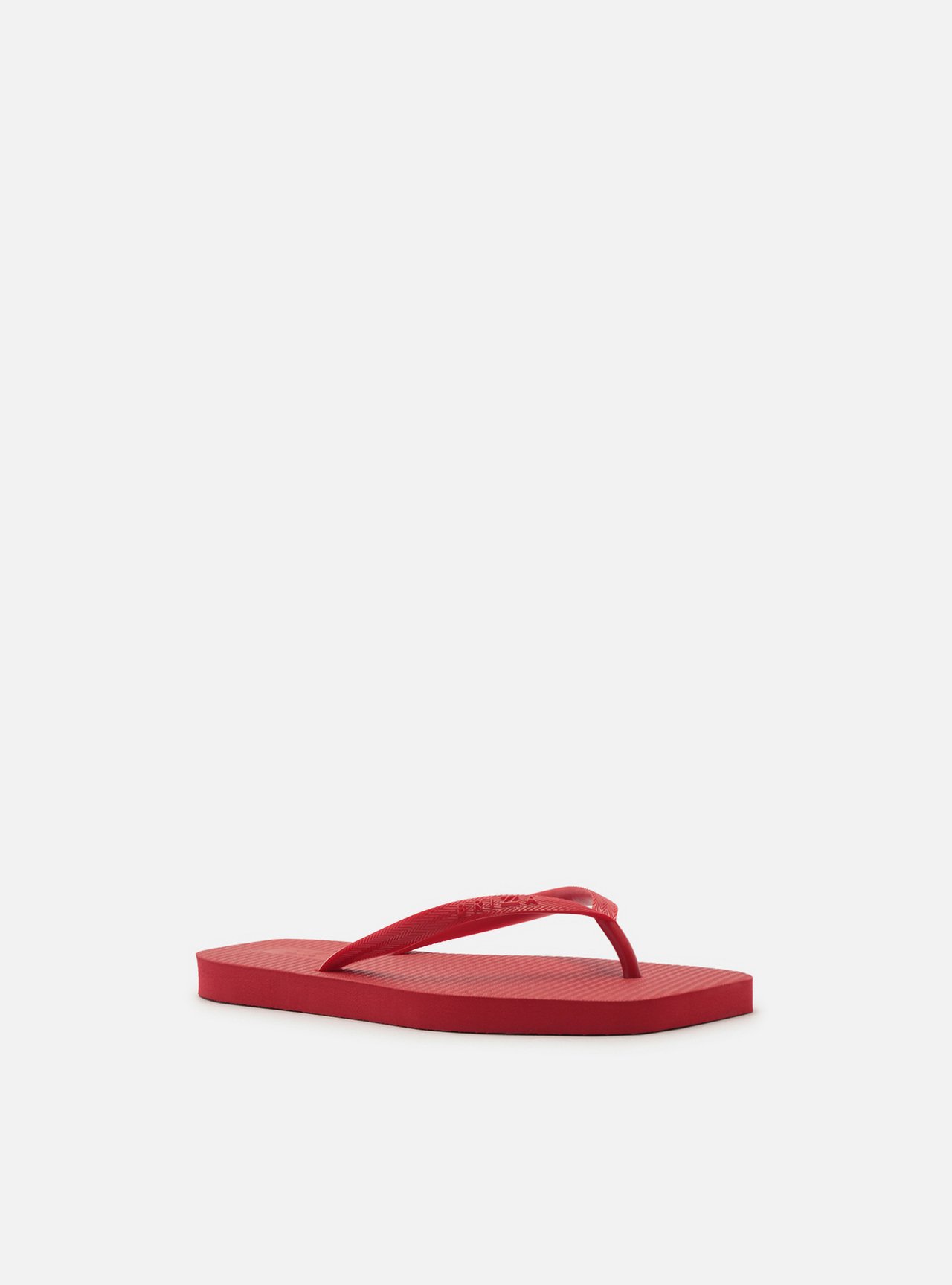 Chinelo de Dedo Vermelho Básico Square Brizza — foto 2