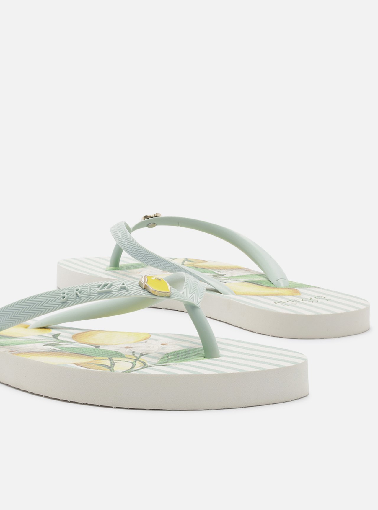 Chinelo de Dedo Verde Plataforma Logo Brizza — foto 4