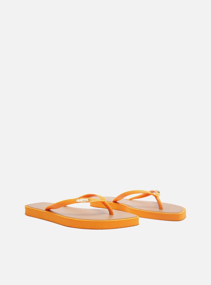 Chinelo de Dedo Laranja Leaf Recouro Brizza