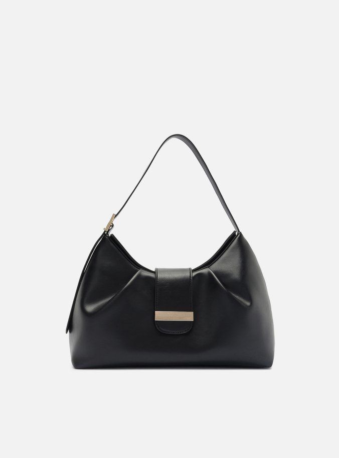Bolsa Tiracolo Preta Média Soft Metais