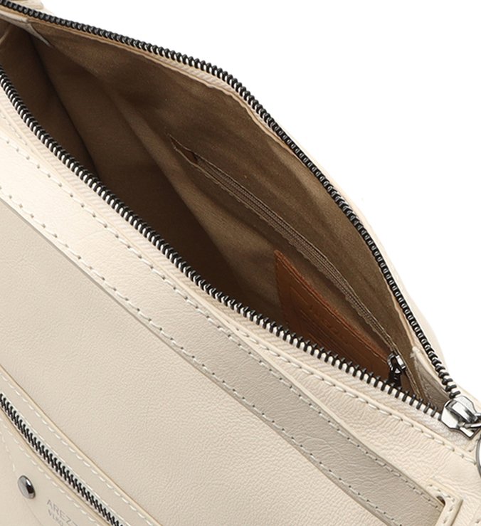 Bolsa Bowling Branca Couro Adriana Grande Off-White