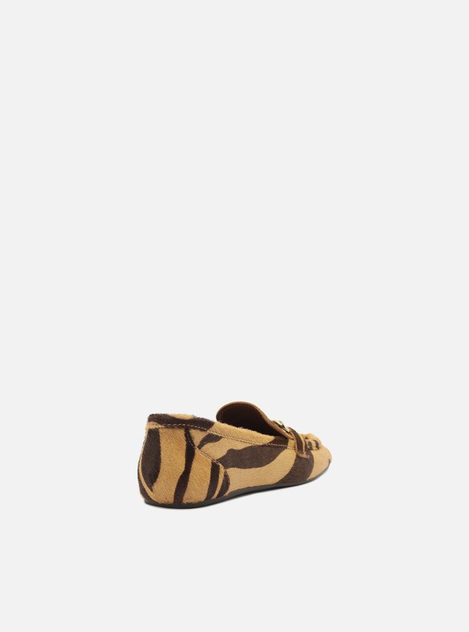 Mocassim Animal Print Bico Quadrado Bridão