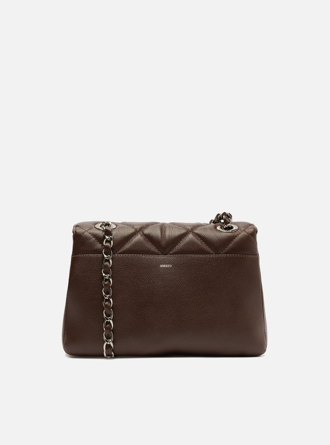 Bolsa Tiracolo Marrom Couro Mizz Média