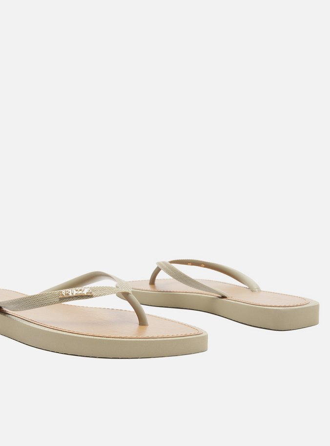 Chinelo de Dedo Cinza Leaf Recouro Brizza