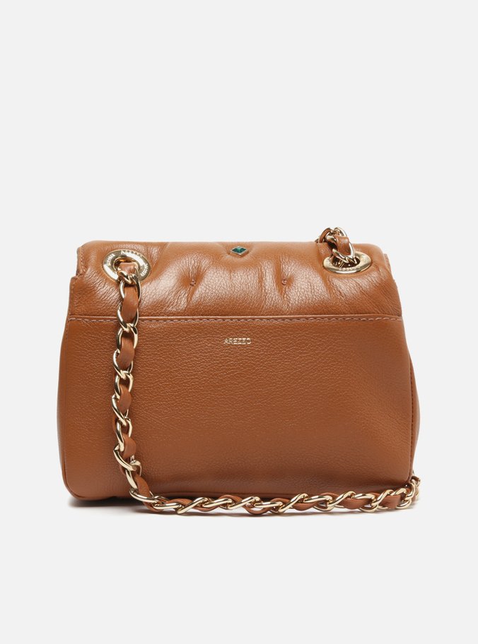 Bolsa Tiracolo Marrom Couro Mizz Stones Pequena