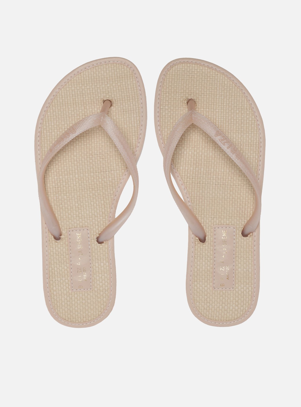 Chinelo de Dedo Nude Palha La Sirene — foto 1