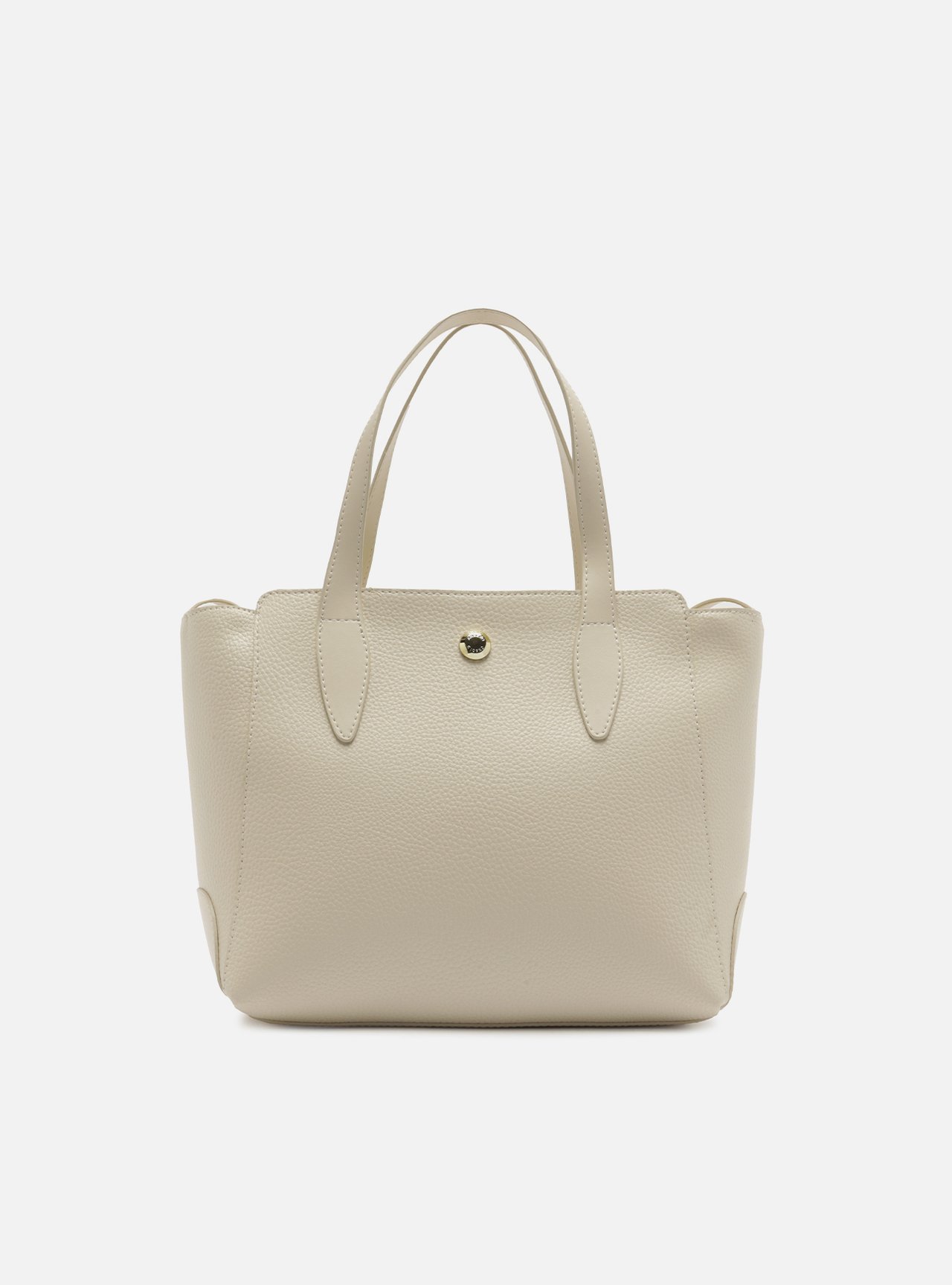 Bolsa Tote Branca Média Metais — foto 1