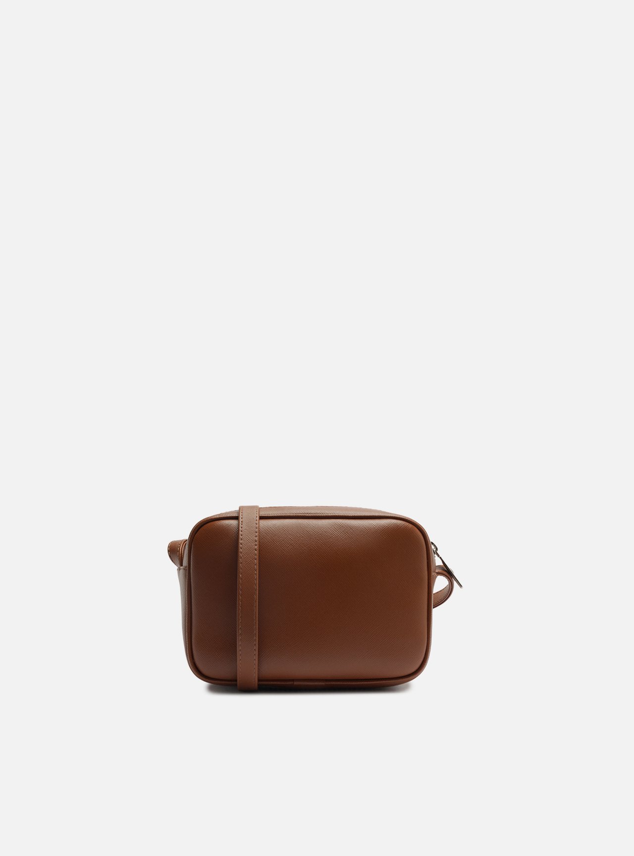 Bolsa Tiracolo Marrom Pequena Metais — foto 3