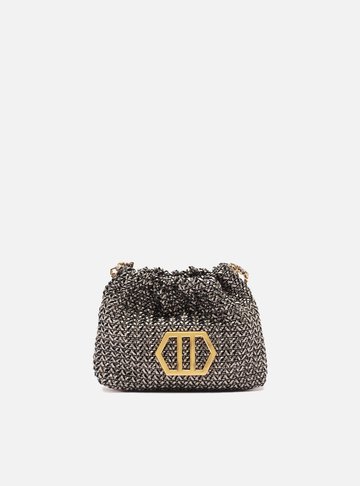 Bolsa Tiracolo Cinza Trama Esther Pequena