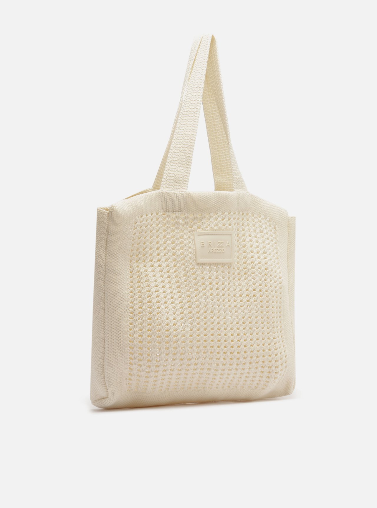 Bolsa Shopping Off-White Crochê Mônaco Grande — foto 5