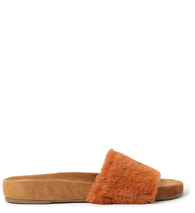 Chinelo Slide Marrom Pelos Anatômica Home