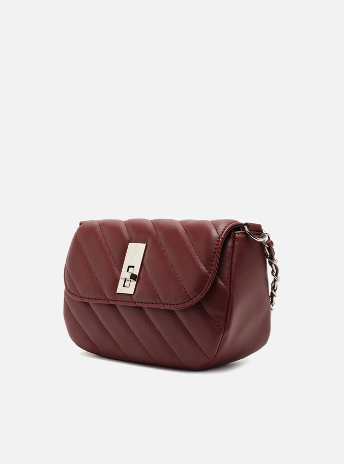 Bolsa Tiracolo Bordô Pequena Matelassê