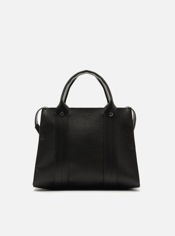 Bolsa Tote Preta Média Bag Charm