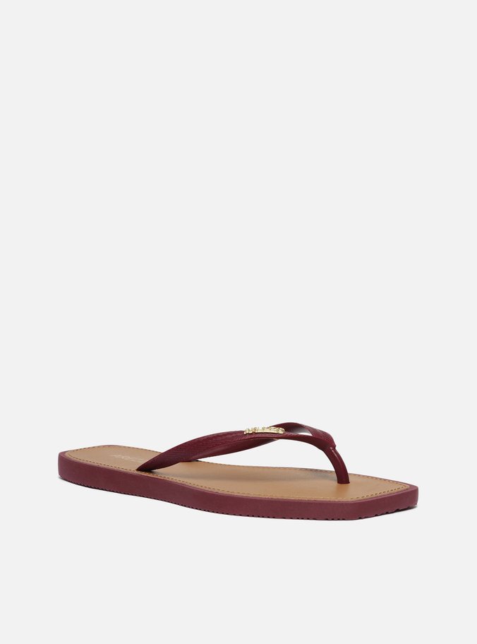 Chinelo de Dedo Vermelho Bico Quadrado Brizza