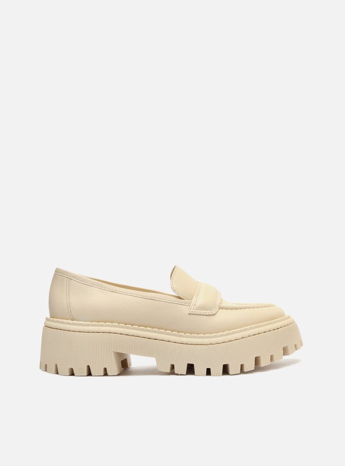 Mocassim Off-White Couro Tratorado Tira