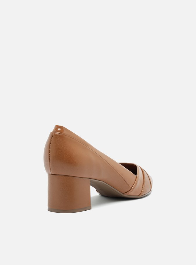 Scarpin Marrom Salto Bloco