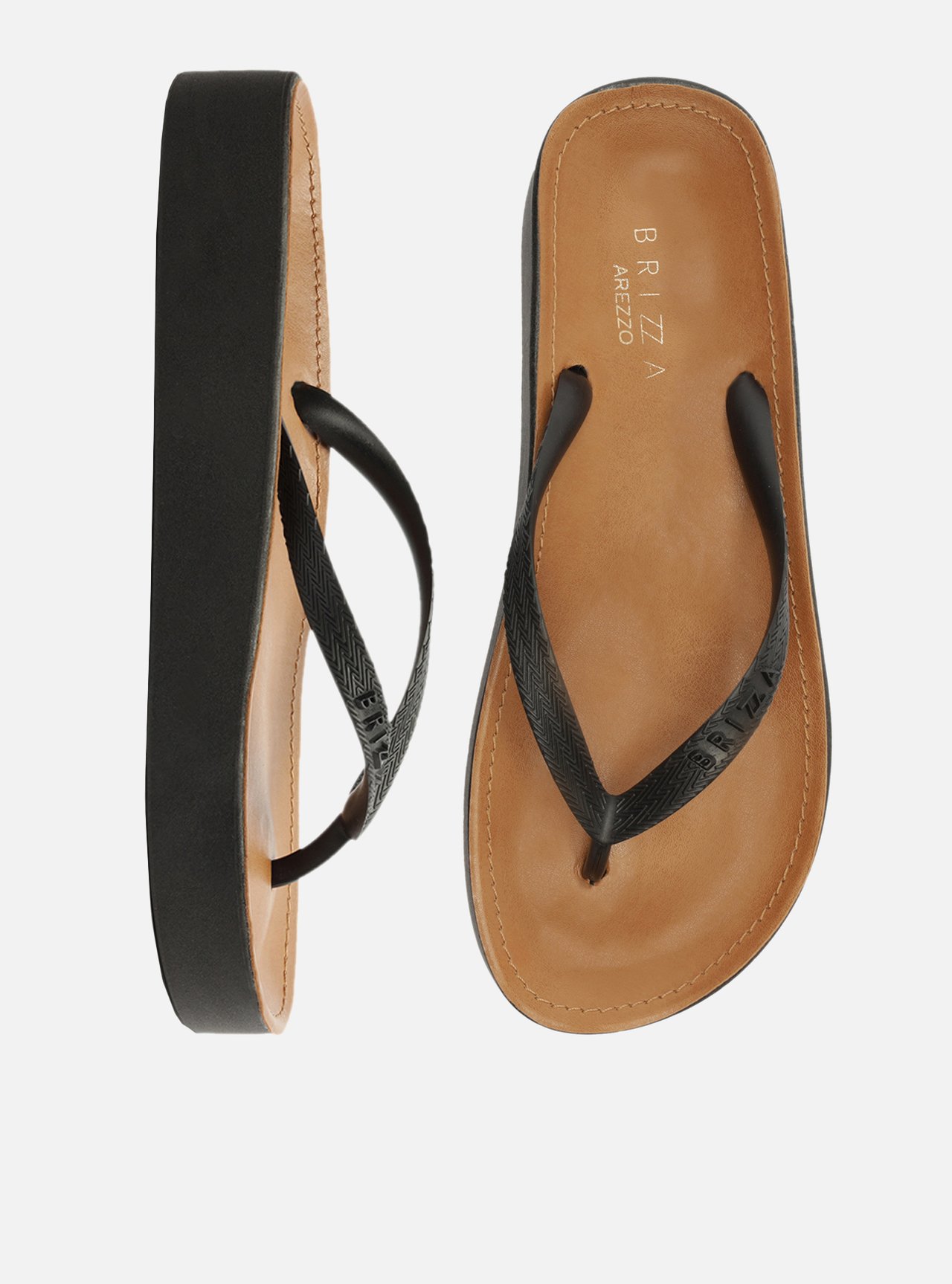 Chinelo de Dedo Preto Fit Midi Brizza — foto 3