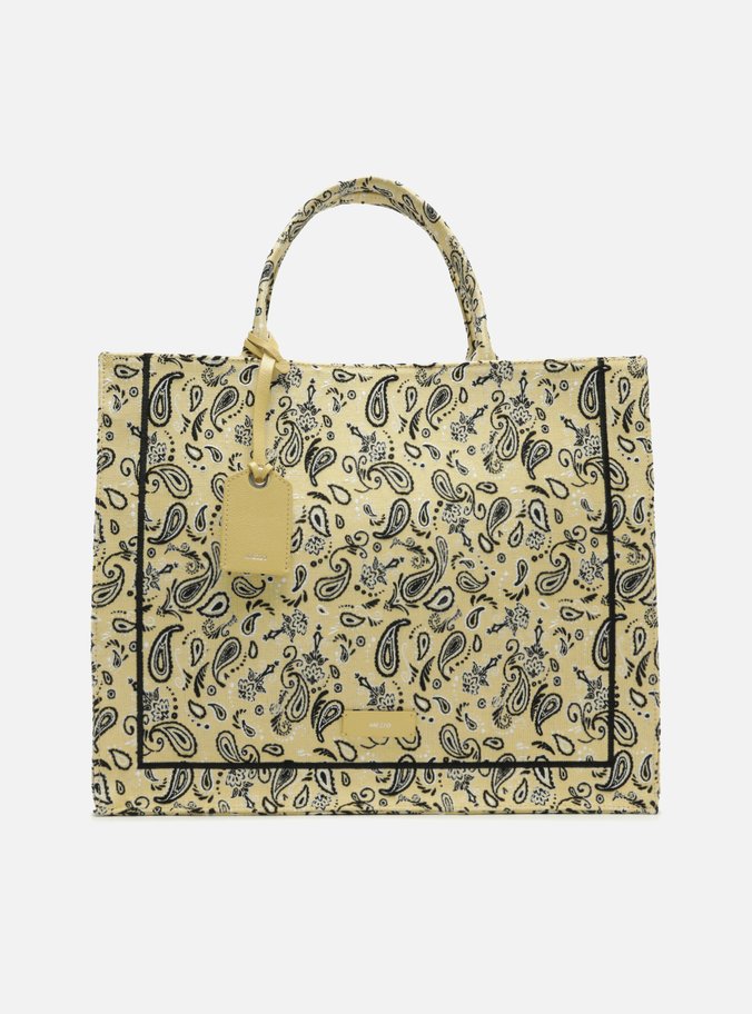 Bolsa Shopping Amarela Paisley Grande Livia