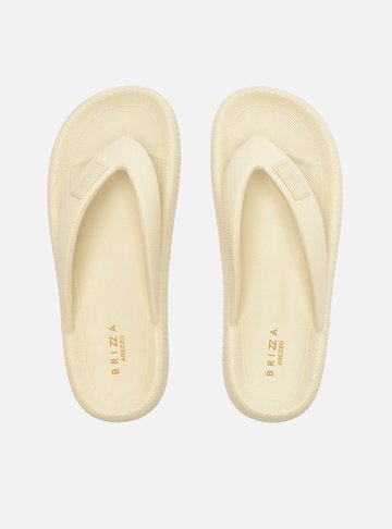 Chinelo de Dedo Off-White Pillow Brizza