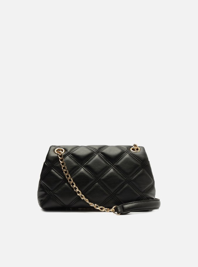 Bolsa Tiracolo Preta Matelassê Pequena Corrente