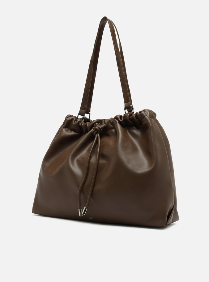 Bolsa Tiracolo Marrom Grande