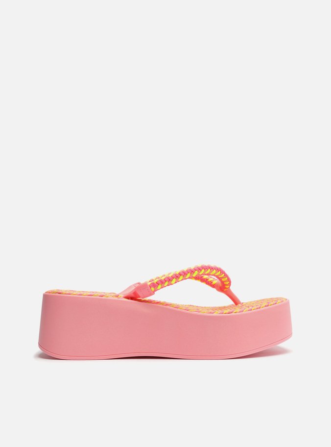 Sandália Rosa Flatform Sardenha Brizza