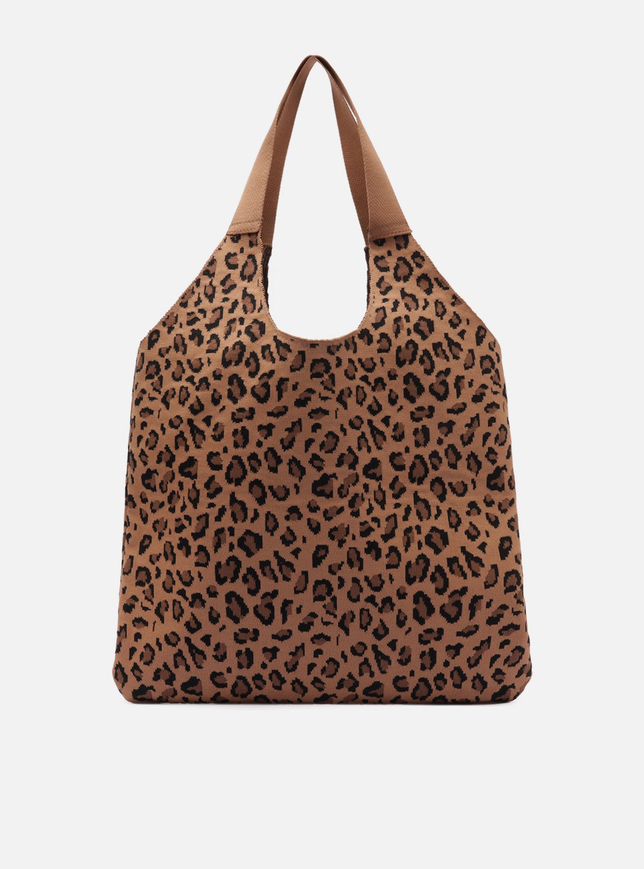 Bolsa Shopping Animal Print Knit Grande Brizza — foto 3