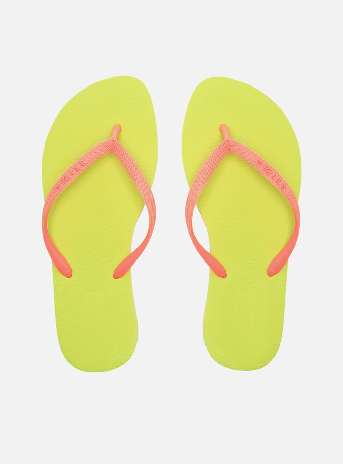 Chinelo de Dedo Multicolorido Tiras Laranja Essential Brizza