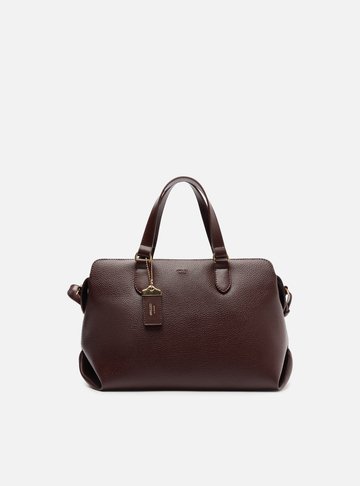Bolsa Tote Marrom Média Tag Básica