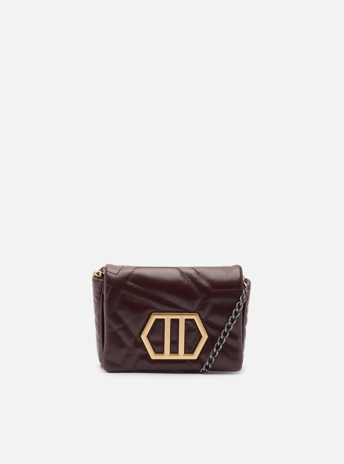 Bolsa Tiracolo Bordô Couro Emma Pequena