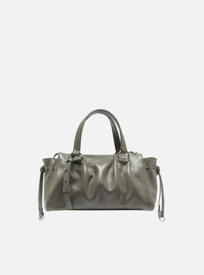 Bolsa Tote Couro Cinza Média