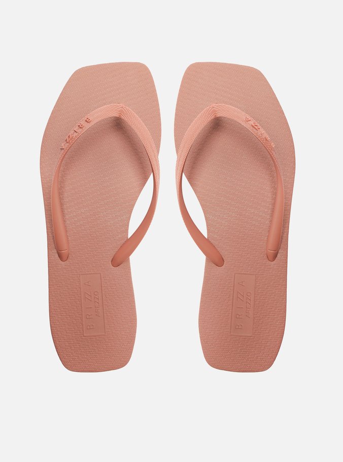 Chinelo de Dedo Rosa Blush Básico Square Brizza