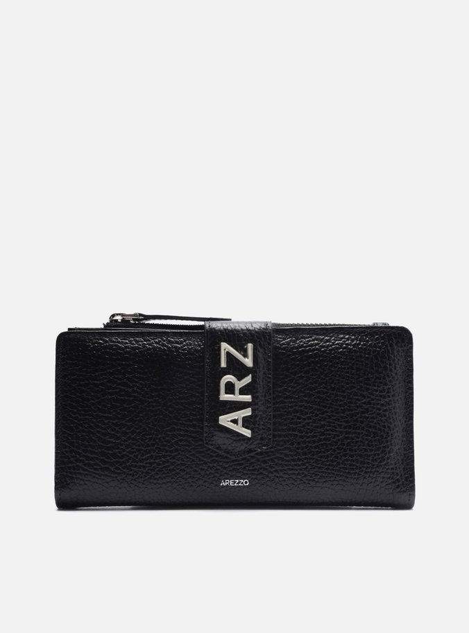 Carteira Preta Couro Média ARZ