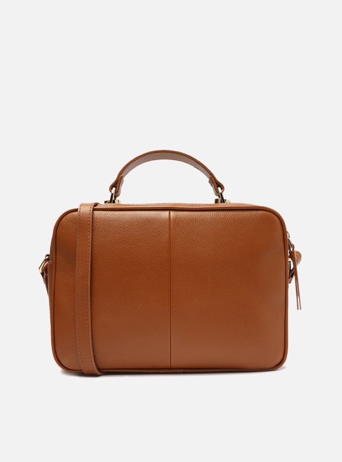 Bolsa Tiracolo Marrom Couro Francine Média Cúrcuma