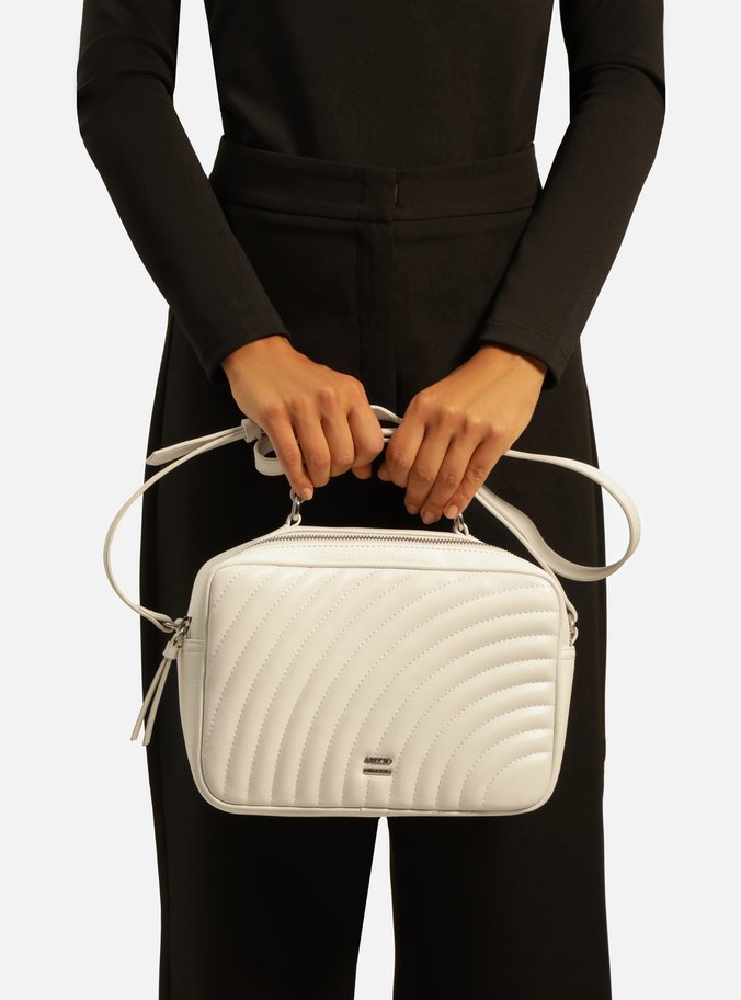 Bolsa Tiracolo Branca Elisa Média Neo Blanc