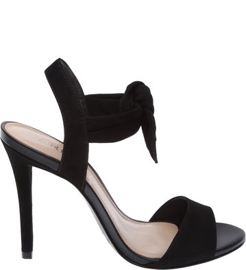 Sandália Nobuck Alta Top Knoted Preta