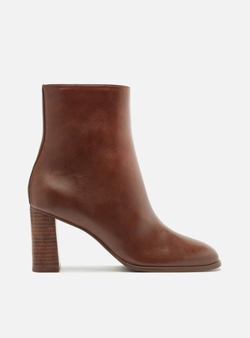 Bota Marrom Salto Médio Bloco